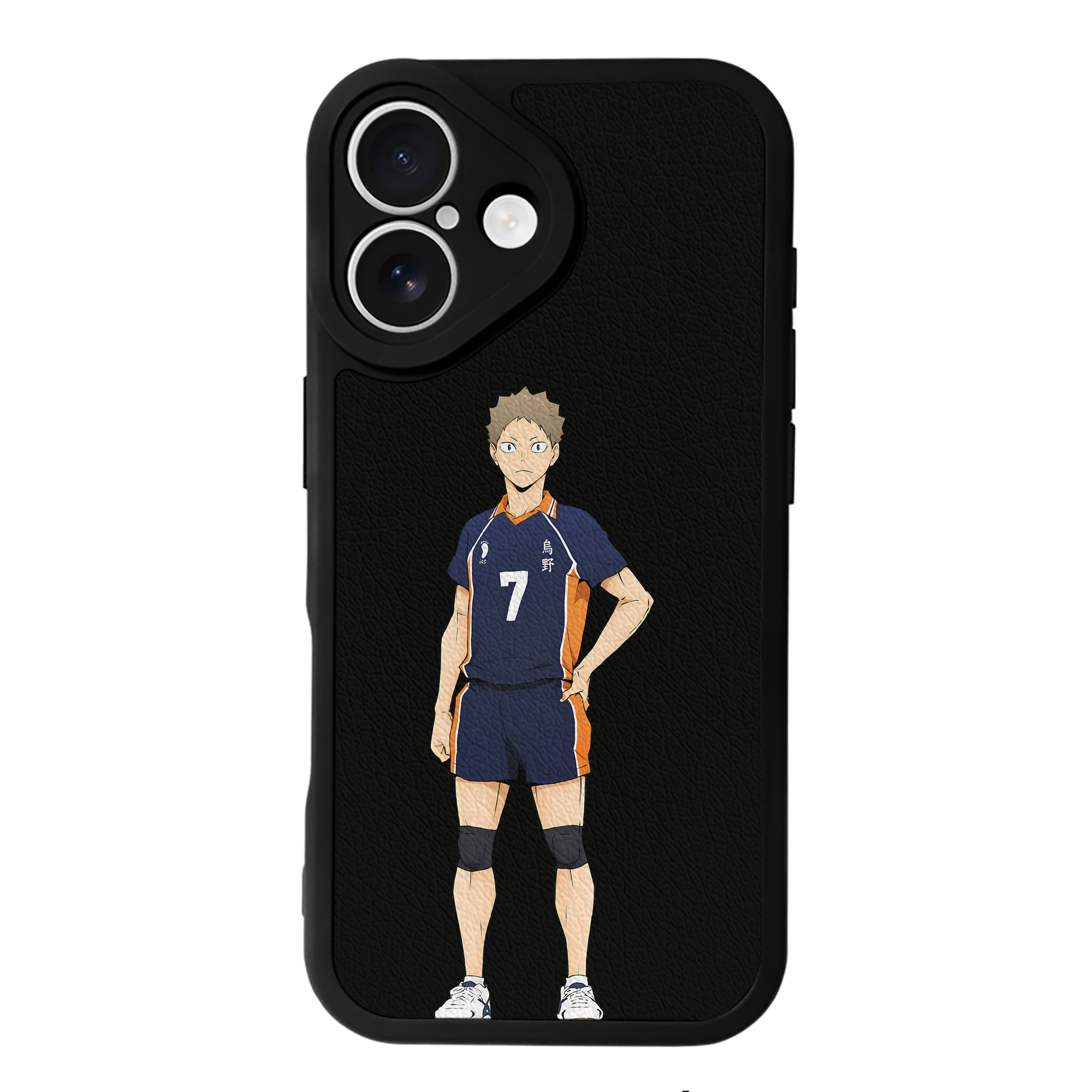 （画像用） ハイキュー!! Haikyu!! 【iPhone 16シリーズ対応】シリコンスマホケース（レザー調） 材質：シリコン